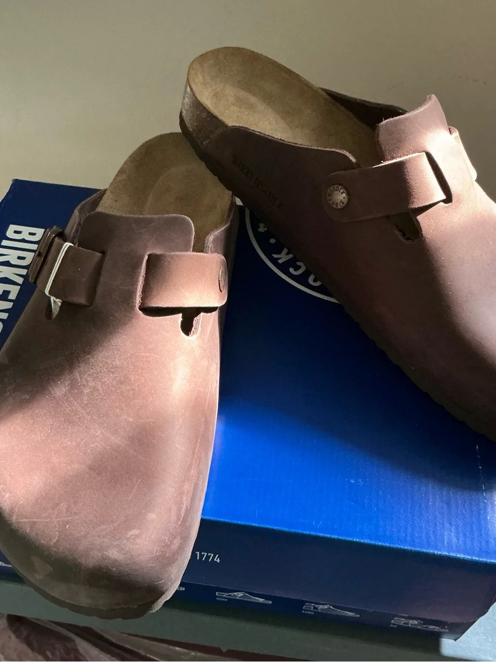 Birkenstocks Unisex Boston with Habana Oil size 43